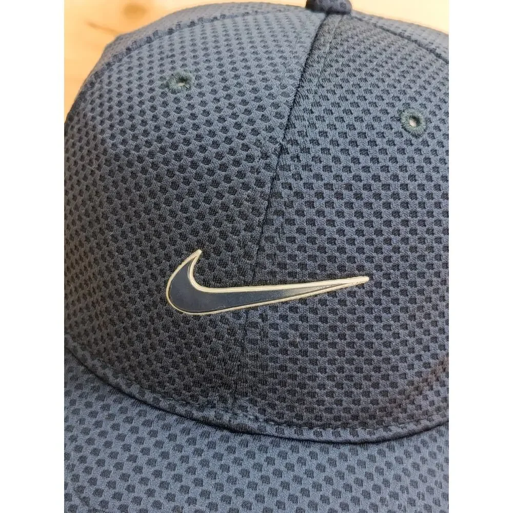 Nike Legacy 91 Dri-FIT Mesh Golf Hat Cap Navy Blue Swoosh Strapback Adjustable